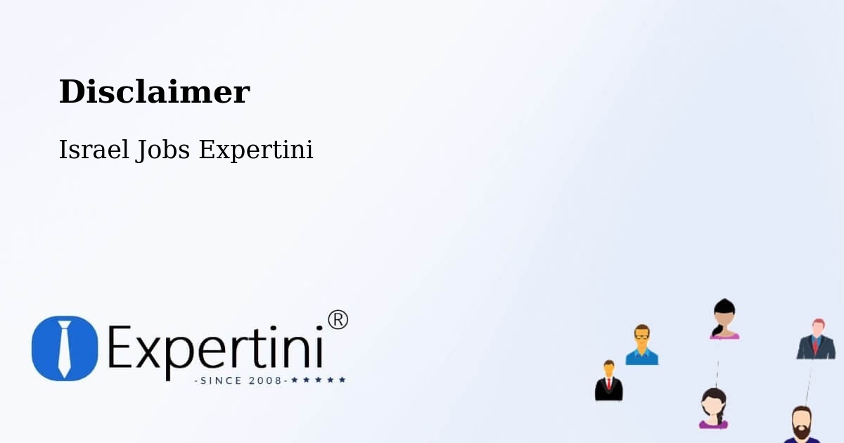 Disclaimer – Beersheba - Israel Jobs Expertini