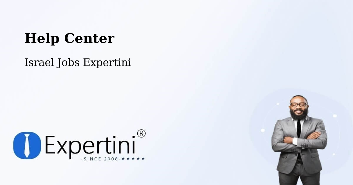 Help Center – Beersheba - Israel Jobs Expertini